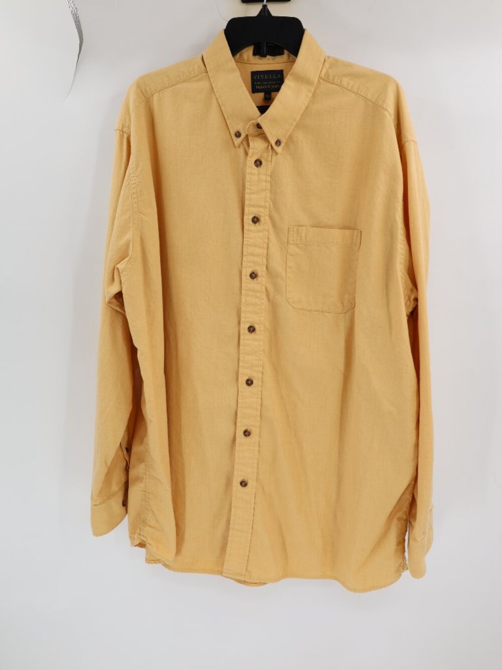 Vintage Viyella Shirt Mens 2XL Cotton Wool Long Sleeve Button Down pocket casual